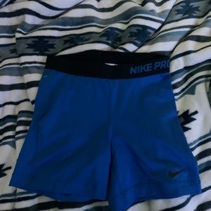Blue nike pros